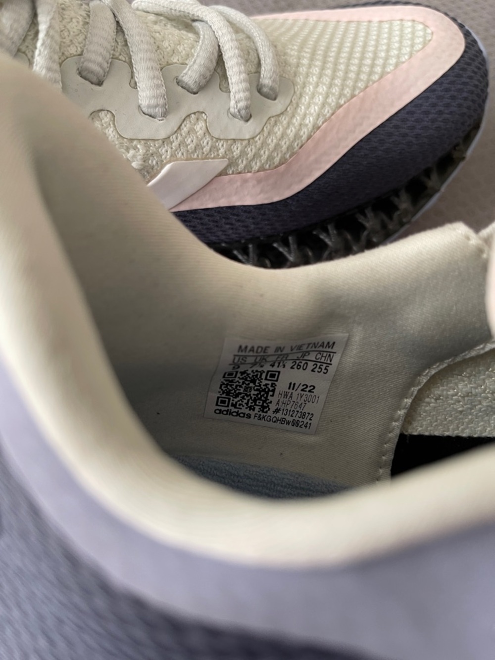 adidas Women's Sneakers in Light Gray, Blue & Pale Pink - Picture 6 of 8